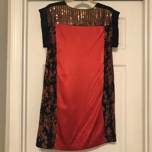 Sequin and silk French connection dress